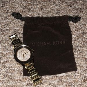 Michael Kors Gold Pave Watch